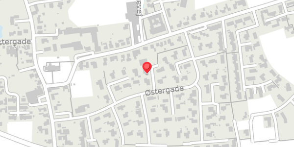 Trafikstøjkort på Østergade 21, 4872 Idestrup