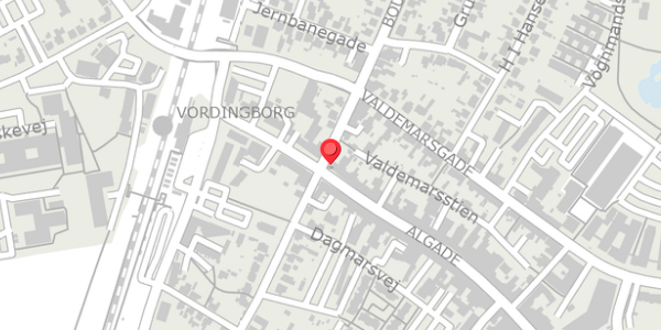 Trafikstøjkort på Algade 13, 4760 Vordingborg