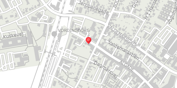 Trafikstøjkort på Algade 14A, 4760 Vordingborg