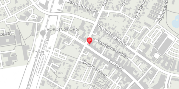 Trafikstøjkort på Algade 15, 2. , 4760 Vordingborg