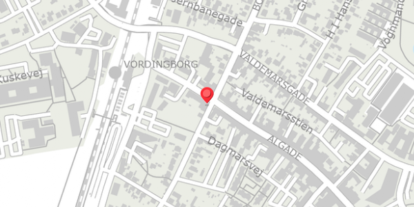 Trafikstøjkort på Algade 16, 4760 Vordingborg