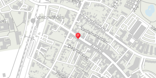 Trafikstøjkort på Algade 20, 4760 Vordingborg