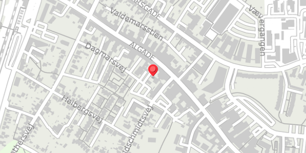 Trafikstøjkort på Algade 42E, 4760 Vordingborg