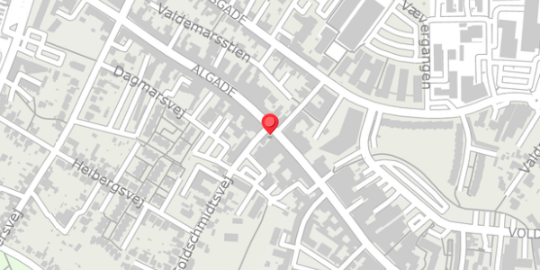Trafikstøjkort på Algade 48, 4760 Vordingborg