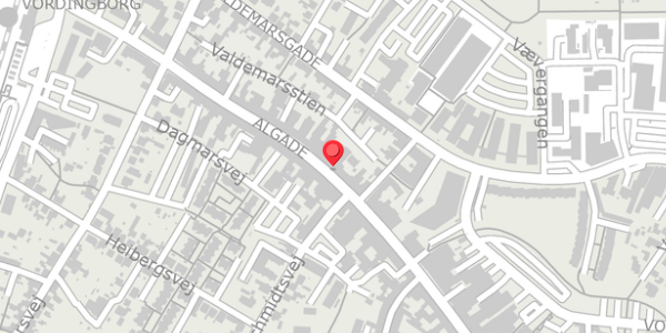 Trafikstøjkort på Algade 51, 4760 Vordingborg