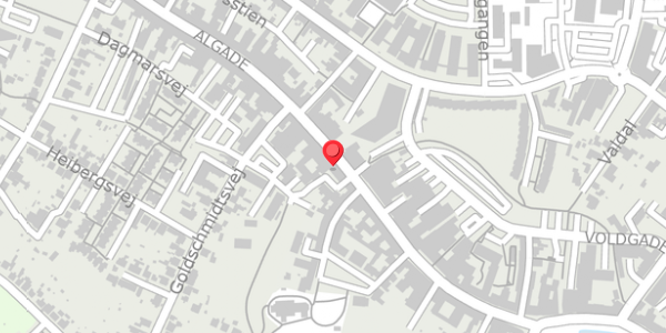 Trafikstøjkort på Algade 58A, . , 4760 Vordingborg
