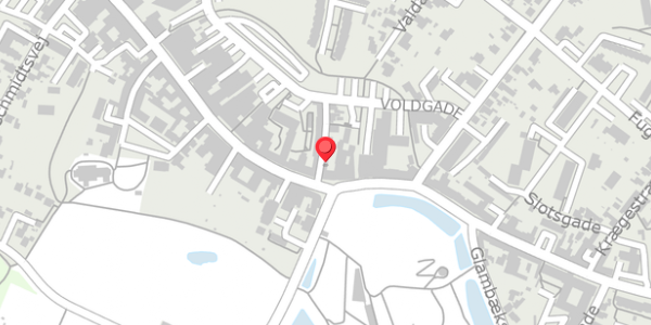 Trafikstøjkort på Algade 95D, 4760 Vordingborg