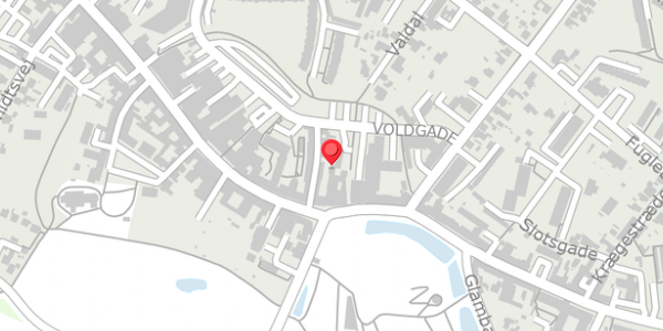 Trafikstøjkort på Algade 95O, 4760 Vordingborg