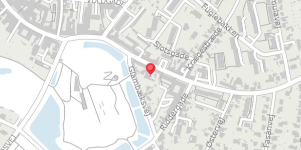Trafikstøjkort på Algade 98C, 4760 Vordingborg