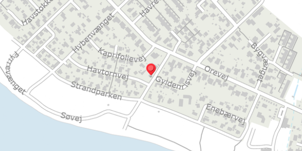 Trafikstøjkort på Badevej 4, 4760 Vordingborg