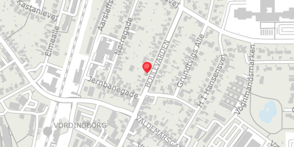 Trafikstøjkort på Boulevarden 19, . , 4760 Vordingborg