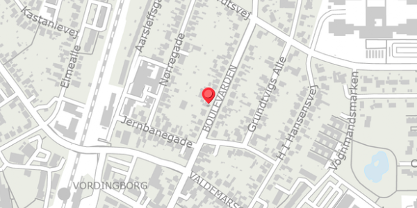 Trafikstøjkort på Boulevarden 21, 4760 Vordingborg