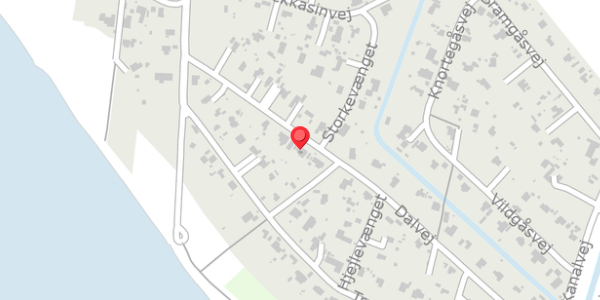 Trafikstøjkort på Dalvej 25, . , 4760 Vordingborg