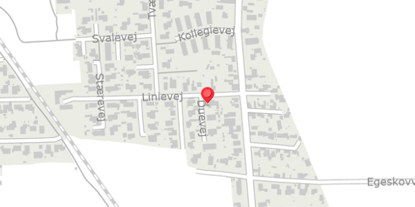 Trafikstøjkort på Duevej 1, . , 4760 Vordingborg