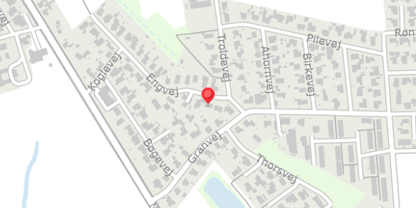 Trafikstøjkort på Engvej 5, . , 4760 Vordingborg