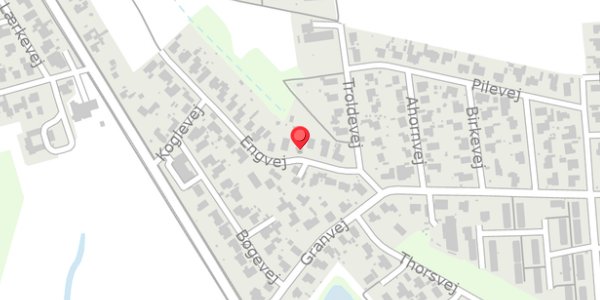 Trafikstøjkort på Engvej 8, . , 4760 Vordingborg