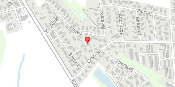 Trafikstøjkort på Engvej 9, . , 4760 Vordingborg