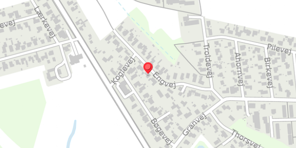 Trafikstøjkort på Engvej 19, . , 4760 Vordingborg