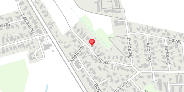 Trafikstøjkort på Engvej 20, . , 4760 Vordingborg