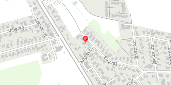 Trafikstøjkort på Engvej 23, . , 4760 Vordingborg