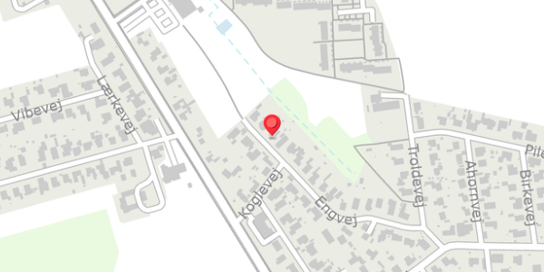 Trafikstøjkort på Engvej 28, . , 4760 Vordingborg