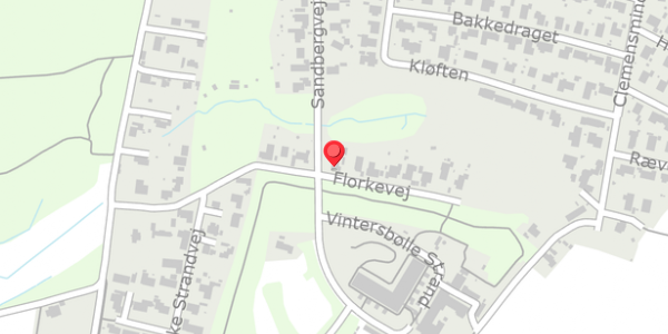 Trafikstøjkort på Florkevej 21, 4760 Vordingborg