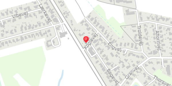 Trafikstøjkort på Koglevej 1, . , 4760 Vordingborg