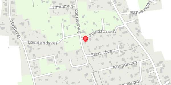 Trafikstøjkort på Mandstrovej 2, . , 4750 Lundby