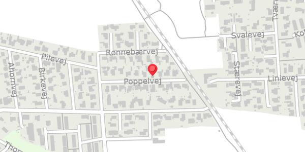 Trafikstøjkort på Poppelvej 13, . , 4760 Vordingborg