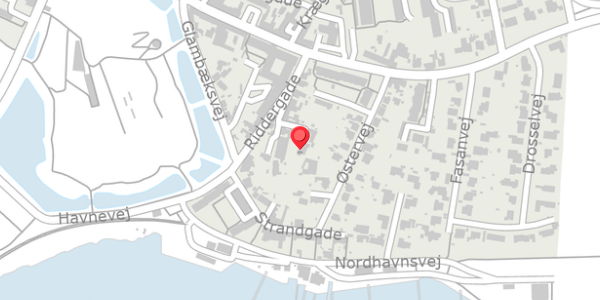 Trafikstøjkort på Riddergade 13, 4760 Vordingborg