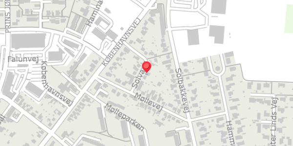 Trafikstøjkort på Solvang 13, 4760 Vordingborg