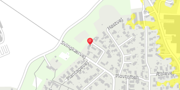 Trafikstøjkort på Svinget 7, . , 4760 Vordingborg