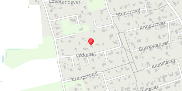 Trafikstøjkort på Vikkevej 7, 4750 Lundby