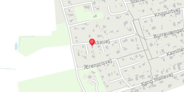 Trafikstøjkort på Vikkevej 10, 4750 Lundby
