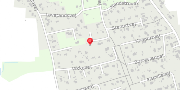 Trafikstøjkort på Vikkevej 11, 4750 Lundby