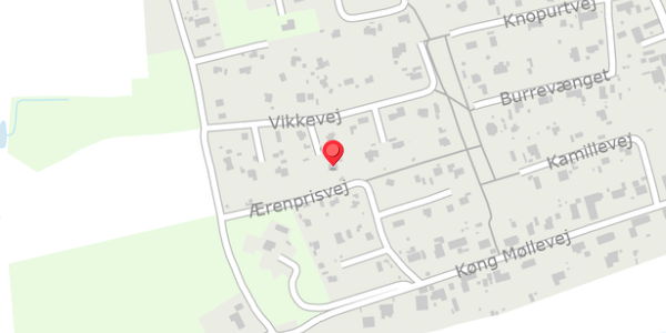 Trafikstøjkort på Vikkevej 14, 4750 Lundby