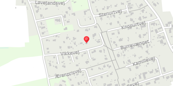 Trafikstøjkort på Vikkevej 15, 4750 Lundby