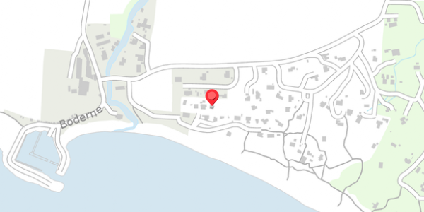 Trafikstøjkort på Boderne 21, 3720 Aakirkeby