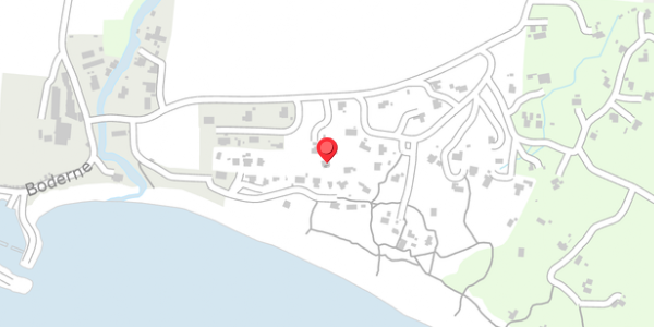 Trafikstøjkort på Boderne 49, 3720 Aakirkeby