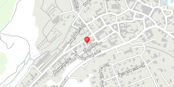 Trafikstøjkort på Bredgade 1D, 3770 Allinge