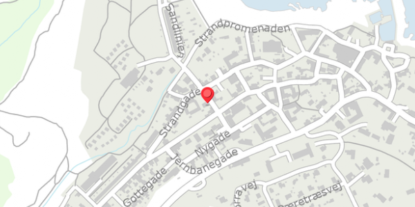 Trafikstøjkort på Bredgade 3, 3770 Allinge