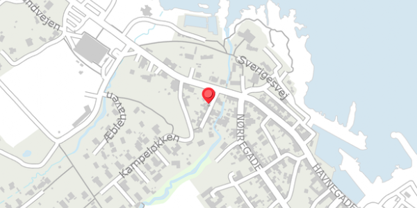 Trafikstøjkort på Brogade 4, 3770 Allinge