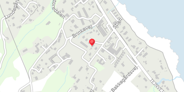 Trafikstøjkort på Brunekulvej 2F, 3770 Allinge