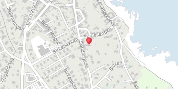 Trafikstøjkort på Fuglesangen 4, 3770 Allinge