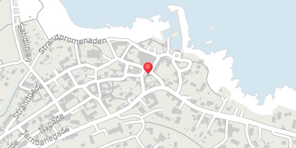 Trafikstøjkort på Hammershusvej 1, 3770 Allinge