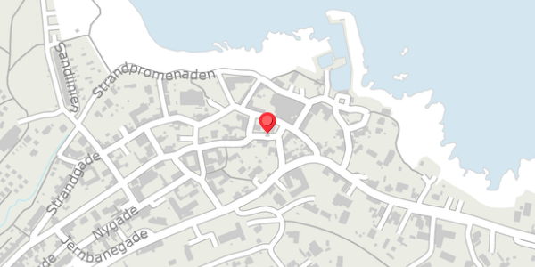 Trafikstøjkort på Hammershusvej 4, 3770 Allinge