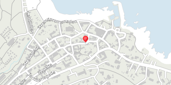 Trafikstøjkort på Hammershusvej 6, 3770 Allinge