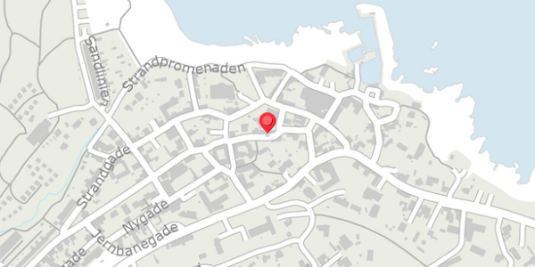 Trafikstøjkort på Hammershusvej 8, 3770 Allinge