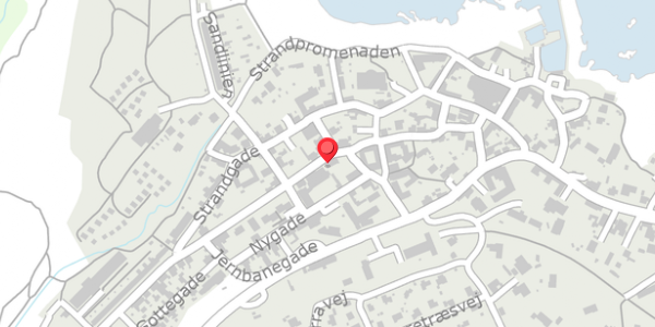 Trafikstøjkort på Hammershusvej 15B, 3770 Allinge