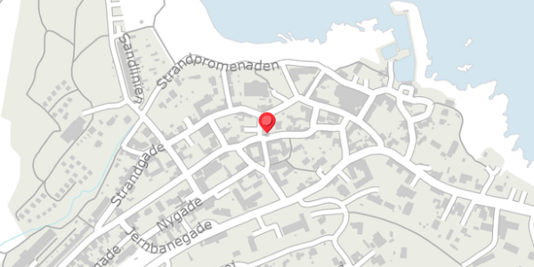 Trafikstøjkort på Hammershusvej 16, 3770 Allinge